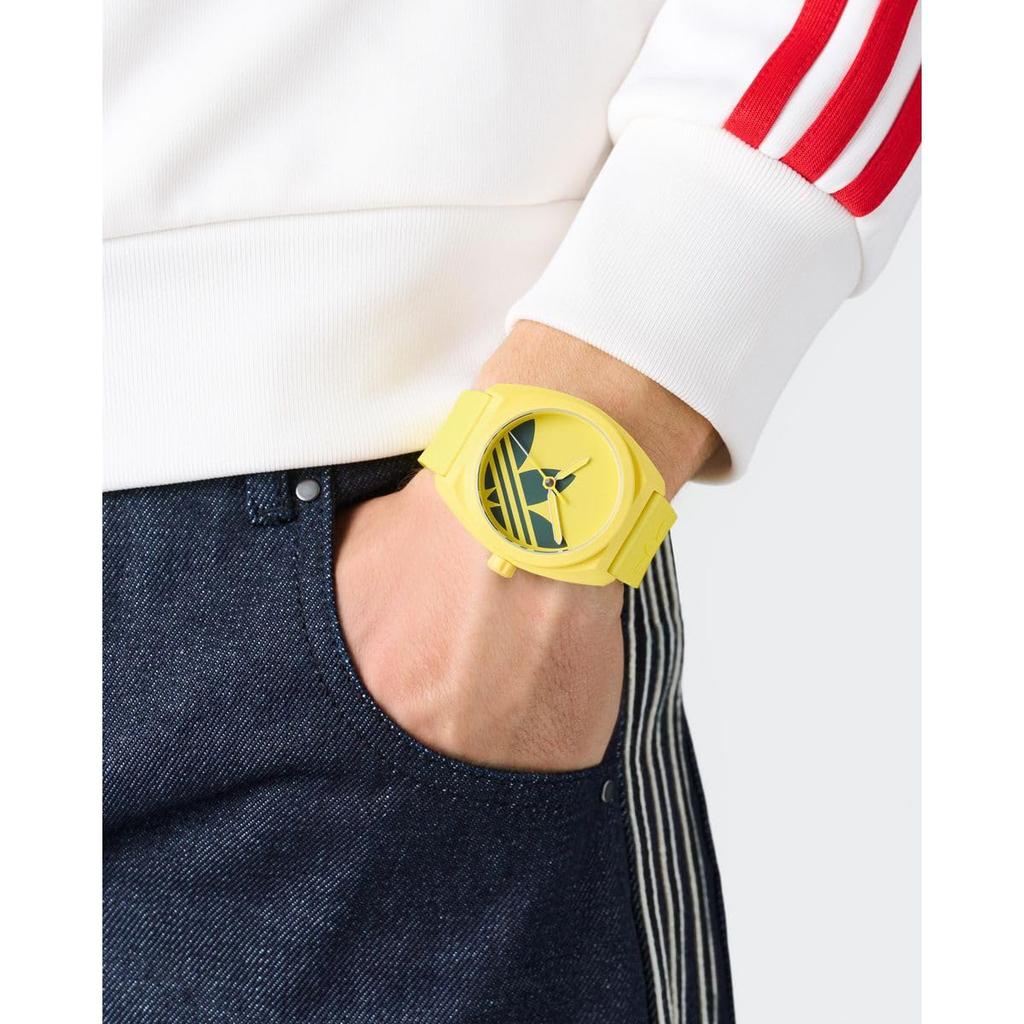 originals Unisex Adidas Project Three 3 ATM water mineral yellow ceramic [adidas watch] wristwatch, AOST25542, quartz, resistance, glass, dial, [used