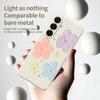 For Samsung Galaxy A17 5G Case Four Color Flowers Pattern Printing Straight Edge TPU Phone Back Cover
