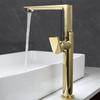 TLXT Square Black Rotating Washbasin Faucet