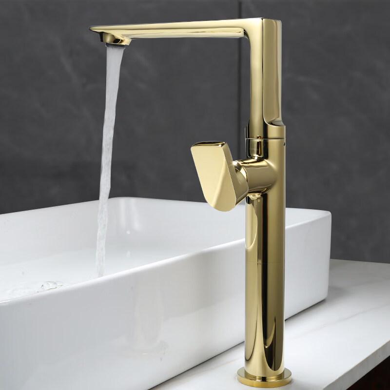 TLXT Square Black Rotating Washbasin Faucet
