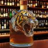 Tiger Shape Whiskey Bottle 3D Animal Decanter 300ml Unique Glass Whiskey Bottle Gift for Whiskey Lovers Pet Enthusiasts
