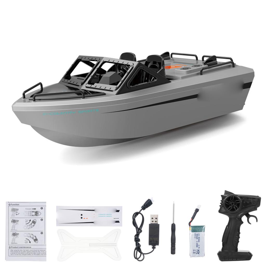 Радиоуправляемая лодка, 2,4 ГГц Водонепроницаемый картинг-корабль с бесщеточным двигателем для бассейнов и озер, Мини-электрическая игрушка для