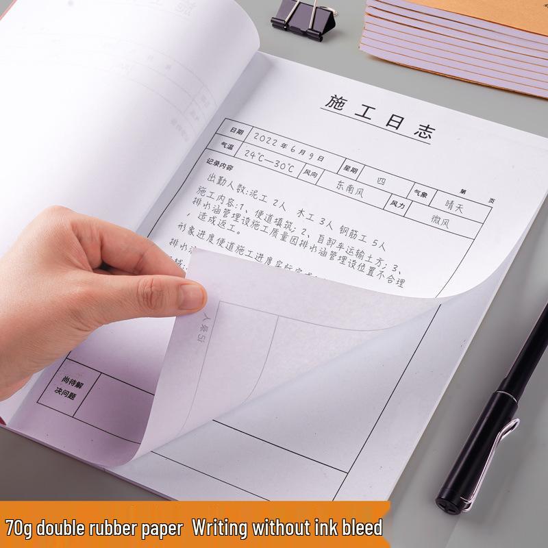 10 улучшенных журналов строительства - Строительный инженерный дневник и журнал надзора 2022, 16k