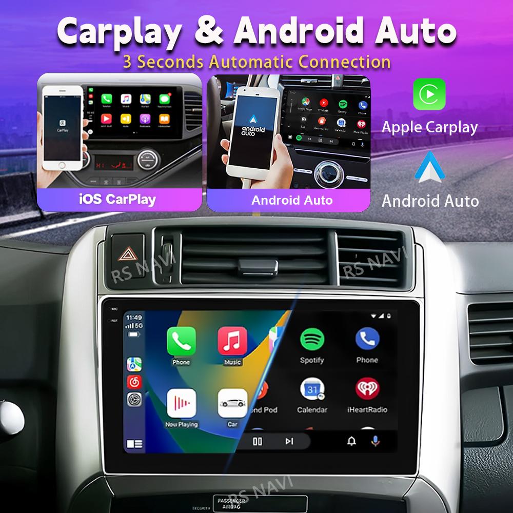 Android 16 pour Toyota Verso 2010 2011 2012 2013 2014 2015 2016 Carplay Auto Stéréo Vidéo BT Vidéo Autoradio Contrôle par application WIFI+4G