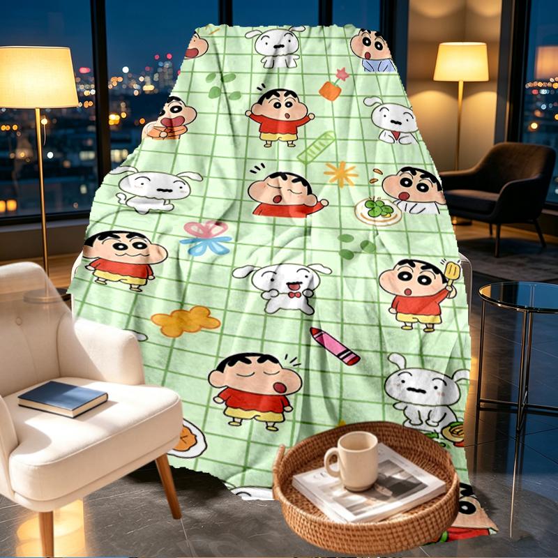 Cartoon comics Print Blanket - Soft & Comfortable, for Bedroom, Travel, Sofa, Home Decoration - Birthday Christmas Gift for Friend