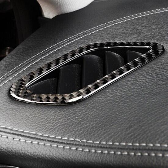 For Benz A Class 13-18 CLA 14-18 GLA 15-18 Carbon Fiber AC Outlet Cover Sticker