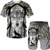 Mens Clothes Sets Summer Boys Cute T Shirts Short Pants 2pcs Clothing Suits Men Fashion Casual Costume Outfits