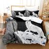 Snowy Wolf Beautiful White Fox 3D Print Bedding Set Cozy Duvet Cover King Queen Twin Size Birthday Gift Boy Adult Bedroom Decor