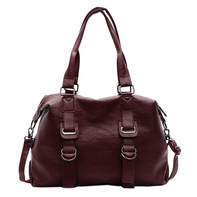 Женская сумка, большая вместительная сумка-тоут, мягкая кожаная сумка через плечо