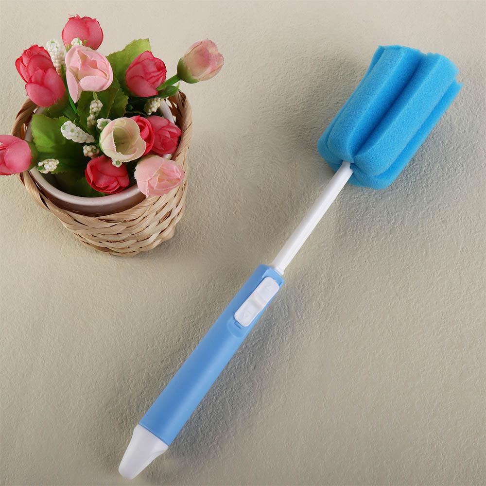 Removable Sponge Cup Brush Adjustable Sponge Cleaning Brush Baby Bottle Brush  Glass Cup