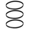 3 Pcs Vacuum Cleaner Replacement Belt Standard Rubber Vacuum Belt for Bissell ProHeat 2X