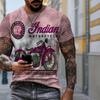 Новая летняя мужская модная футболка с принтом мотоцикла, мужская футболка, топ