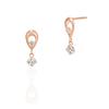K10 Pink Gold Earrings 111826153110 [4℃] (PG) Women's