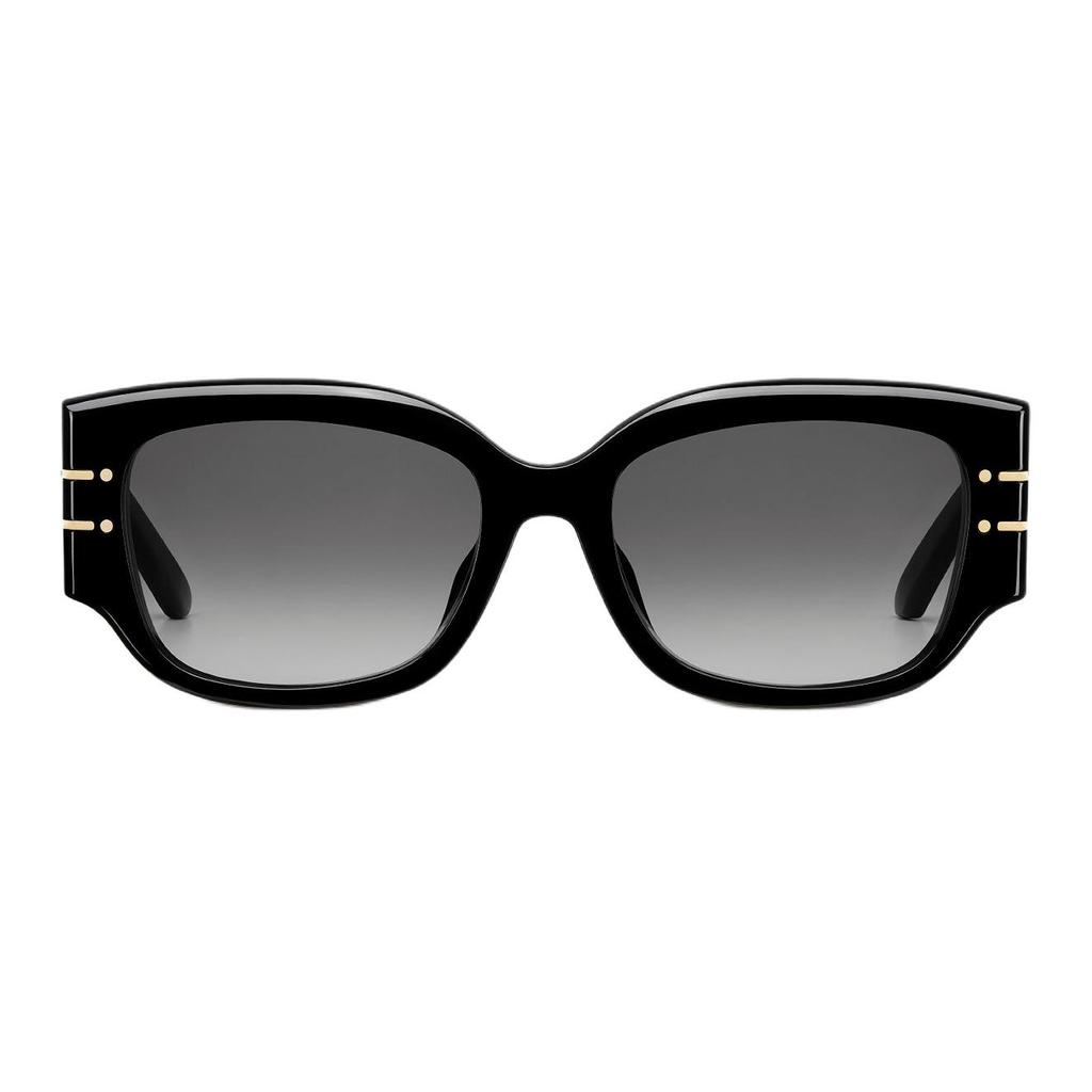 Dior Square Sunglasses With Christian Paris Logo Women sunglasses Black DIORSIGNATURES13F-10A1