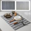 Foldable Kitchen Drying Mat Absorbent Drying Mat Diatom Mud Nonslip Drying Pad Coffee Dish Drainer Mat Stone Kitchen Accessories