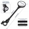2Pcs Long Bicycle Rearview Handlebar Mirrors 360Fahrenheitor Mountain Road Bike Motorcycle Bendable Hose Adjustable Rearview Mirror