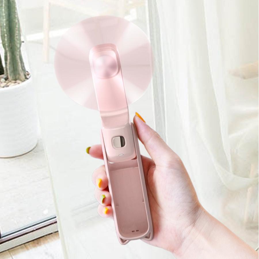Портативный мини-вентилятор для рук, маленький карманный вентилятор, USB-аккумулятор, складные охлаждающие вентиляторы, 2000 мАч, ручной USB-вентилятор