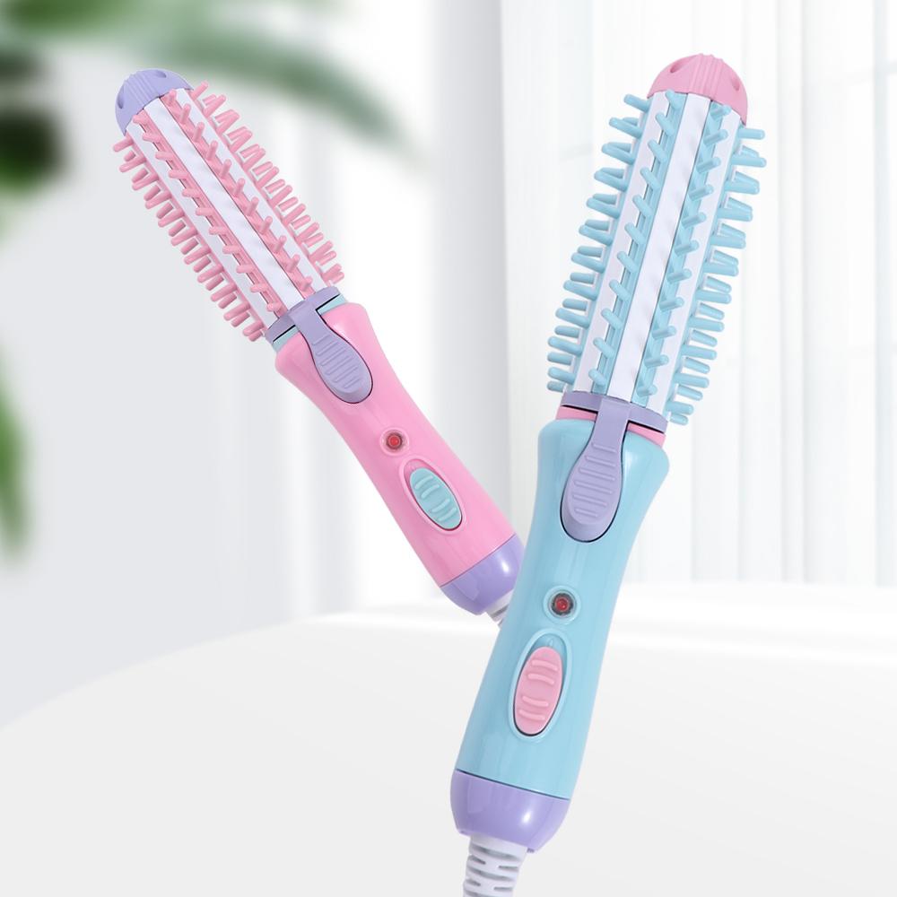 Straightening Electric Hair Straightener Comb Heating Temperature Curling Irons Women