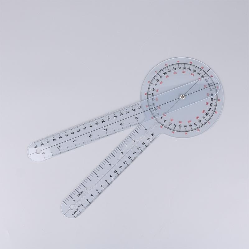 Калиброванный гониометр на 360 градусов, физиомедицинская линейка для измерения угла суставов