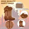 16PCs Gift Packaging Bags Rodeo Theme Party Mixed Colors Western-Themed Designs Favor Bags Wild West Decorations