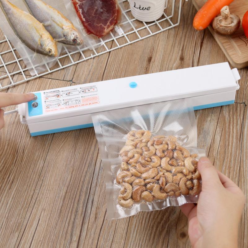 Упаковочная машина для запечатывания 220 В Бытовая вакуумная упаковочная машина для пищевых продуктов Упаковщик для запечатывания пленок Вакуумная упаковочная машина