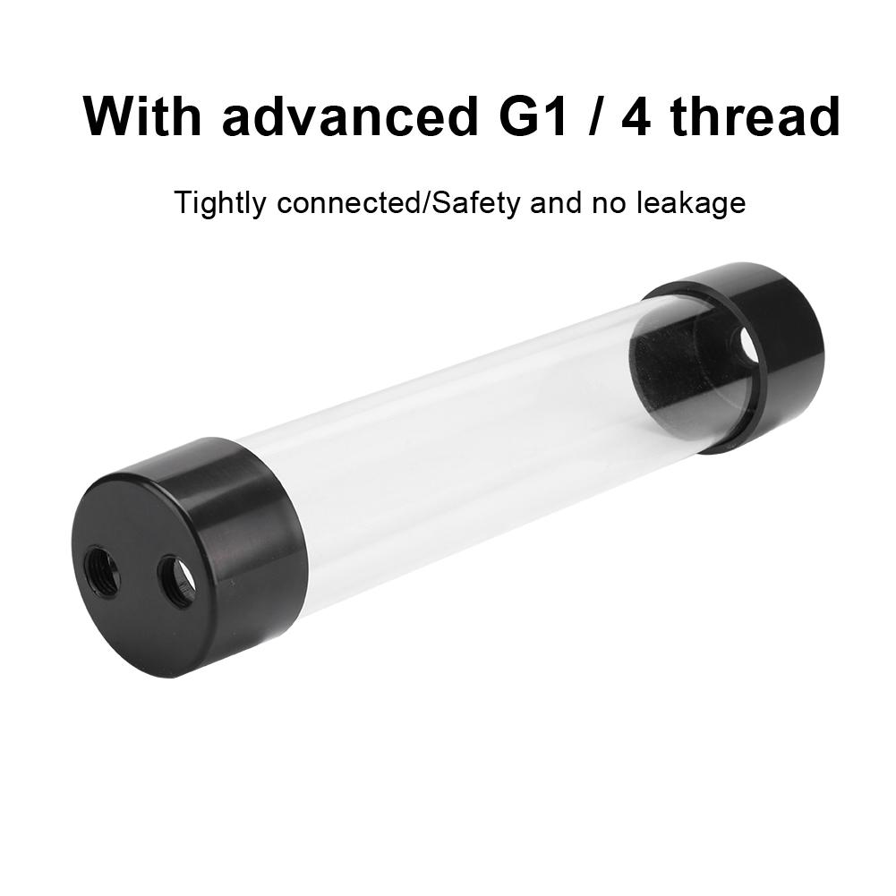Transparent Cylindrical Computer Water Cooling Water Tank 240MM for Practicality