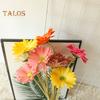 Искусственный цветок, анти-выцветание, украшение из искусственной кожи, отличный одиночный филиал, домашний декор для вечеринки, сада, гербера, искусственный цветок, товары для дома