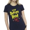 Netflix Womens/Ladies Stranger Things You Better Run Cotton T-Shirt