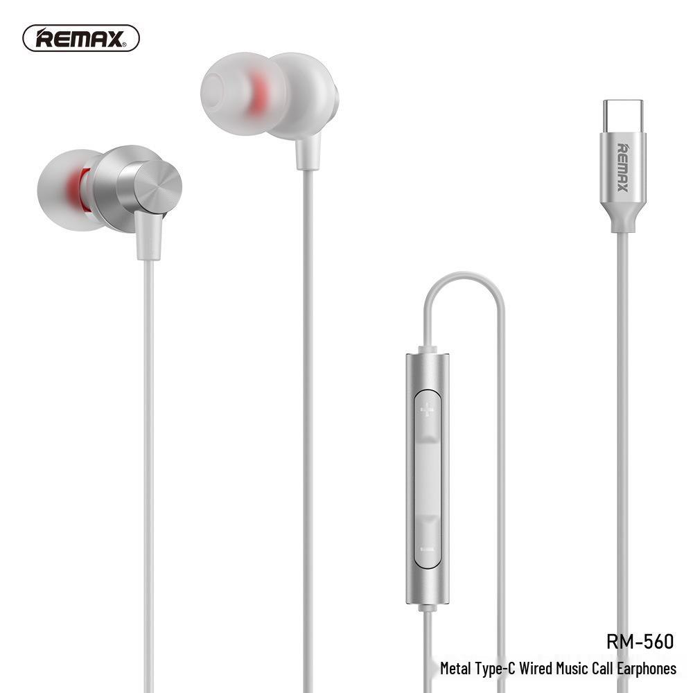 REMAX/Ruiliang Металлические наушники-вкладыши Type-C с управлением музыкой, сном и звонками