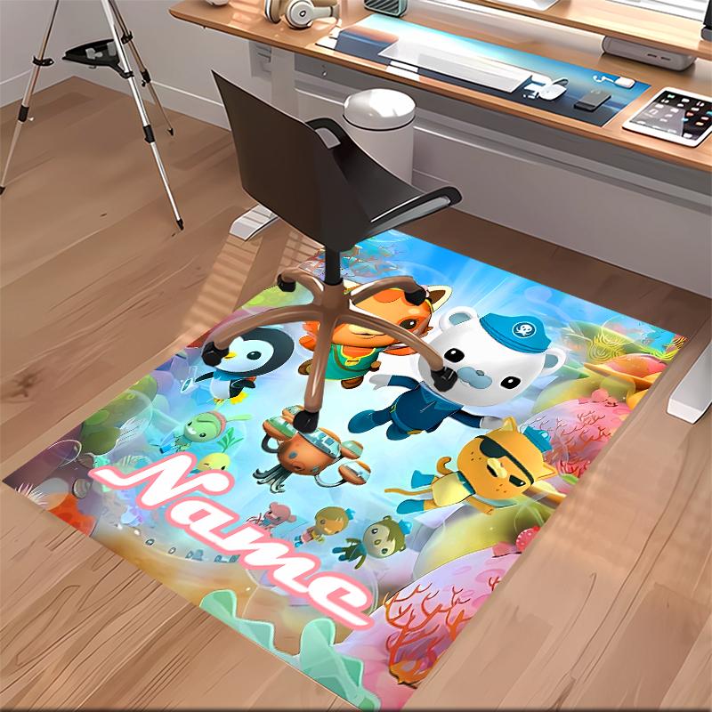 Custom personalization Octonauts Print Area Rug - Soft, Washable Non-Slip Indoor Mat,Living Room,Home&Office Decorative Rug