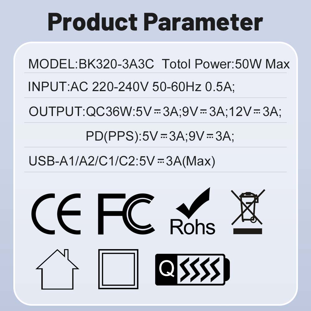 Всего 150 Вт USB зарядное устройство 6 портов Type C быстрая зарядка мобильный телефон настенный адаптер EU/US/UK вилка для iPhone 15 Samsung Xiaomi