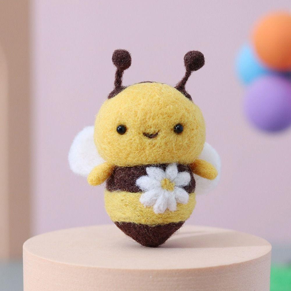 Набор материалов для рукоделия Набор для начинающих фелтинг Животное Животное Фелтинг из шерсти Игловой фелтинг Набор