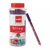 CELLO Ручка шариковая Bling Pastel | Синяя шариковая ручка | Банка 25 штук | Лучшие шариковые ручки для плавного письма | Набор шариковых ручек | Ручки для студентов