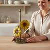 Anti-Skid Flower Shaped Tissue Holder Freestanding Paper Towel Rack  Dining Table