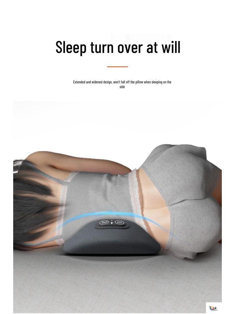 Поясничная подушка для поддержки спины, для использования за границей: Поясничная подушка с подогревом для сна и массажа