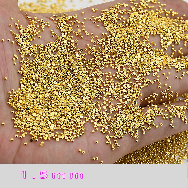 Смешанные мини-жемчужины для нейл-арта: Золотые и серебряные полулицевые декоративные жемчужины с плоским дном для самостоятельного маникюра