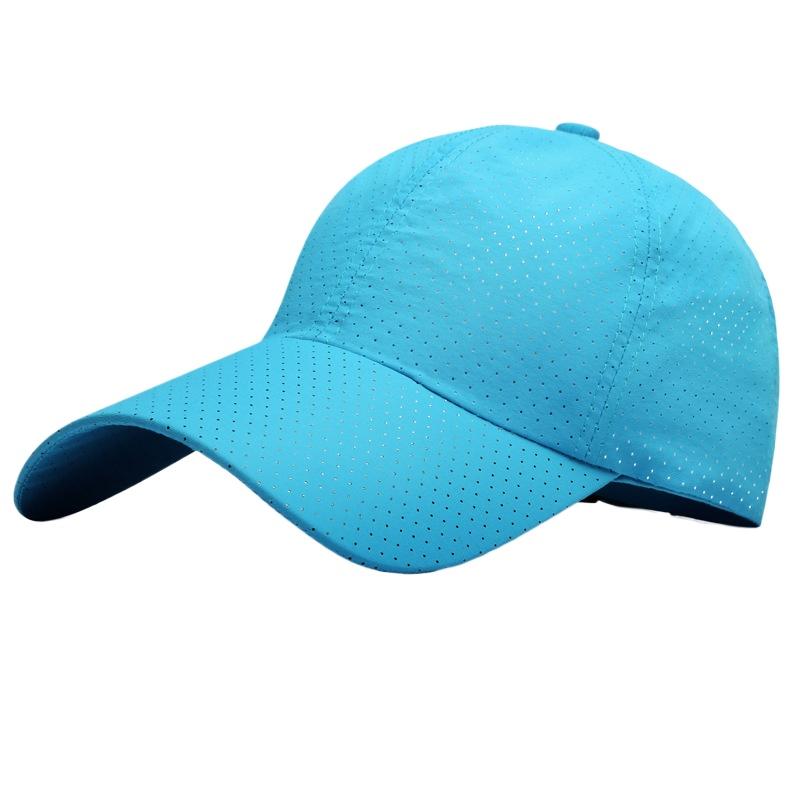 Корейская версия быстросохнущей бейсболки однотонная женская кепка с солнцезащитным козырьком для улицы мужская дышащая шляпа с отверстиями для солнца