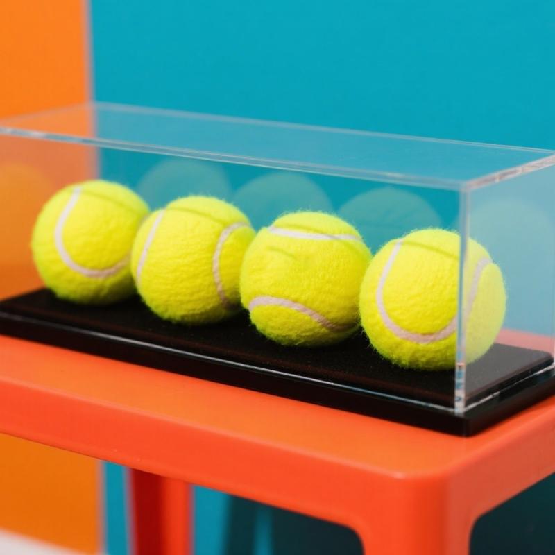 Transparents Acrylic Baseball Display Case with Sun Protecting and Easy Assembly for Softball Golf Ball Collectibles