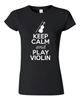 City Shirts Junior Сохраняй спокойствие и играй на скрипке Любитель струнной музыки DT Футболка Унисекс Футболка