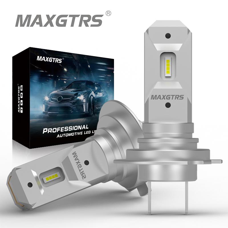 MAXGTRS 2x H7 Светодиодная Безвентиляторная 16000Лм Супер Яркая Лампа Фары Мини-Дизайн Автомобильная лампа 12В 70Вт