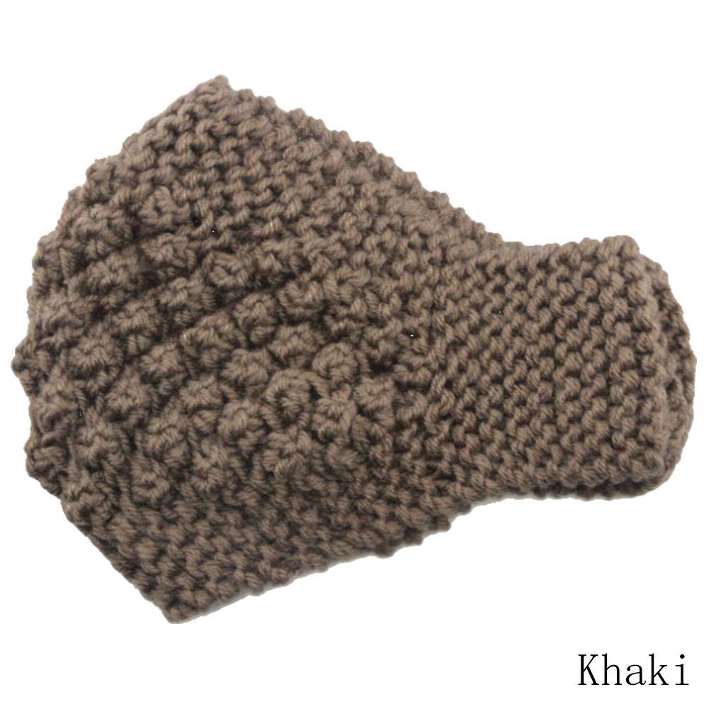 Подарочный тюрбан, аксессуары для волос, вязаная шерстяная повязка на голову для девочек, эластичная повязка для волос, связанная крючком