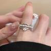 Универсальное открытое кольцо в корейском стиле: Элегантный темперамент, простой дизайн личности для женщин и пар