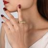Кольцо на указательный палец женская мода Интернет-знаменитость преувеличенное европейские и американские украшения тип с натуральной текстурой
