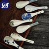 Ceramic Dessert Coffee Spoon Porcelain Soup Spoon Painted Stirring Spoon Tableware Kitchen Utensils