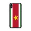 Coque iPhone - Drapeau Suriname - Souple - Protection Complète - Multicolore - Compatible iPhone XS