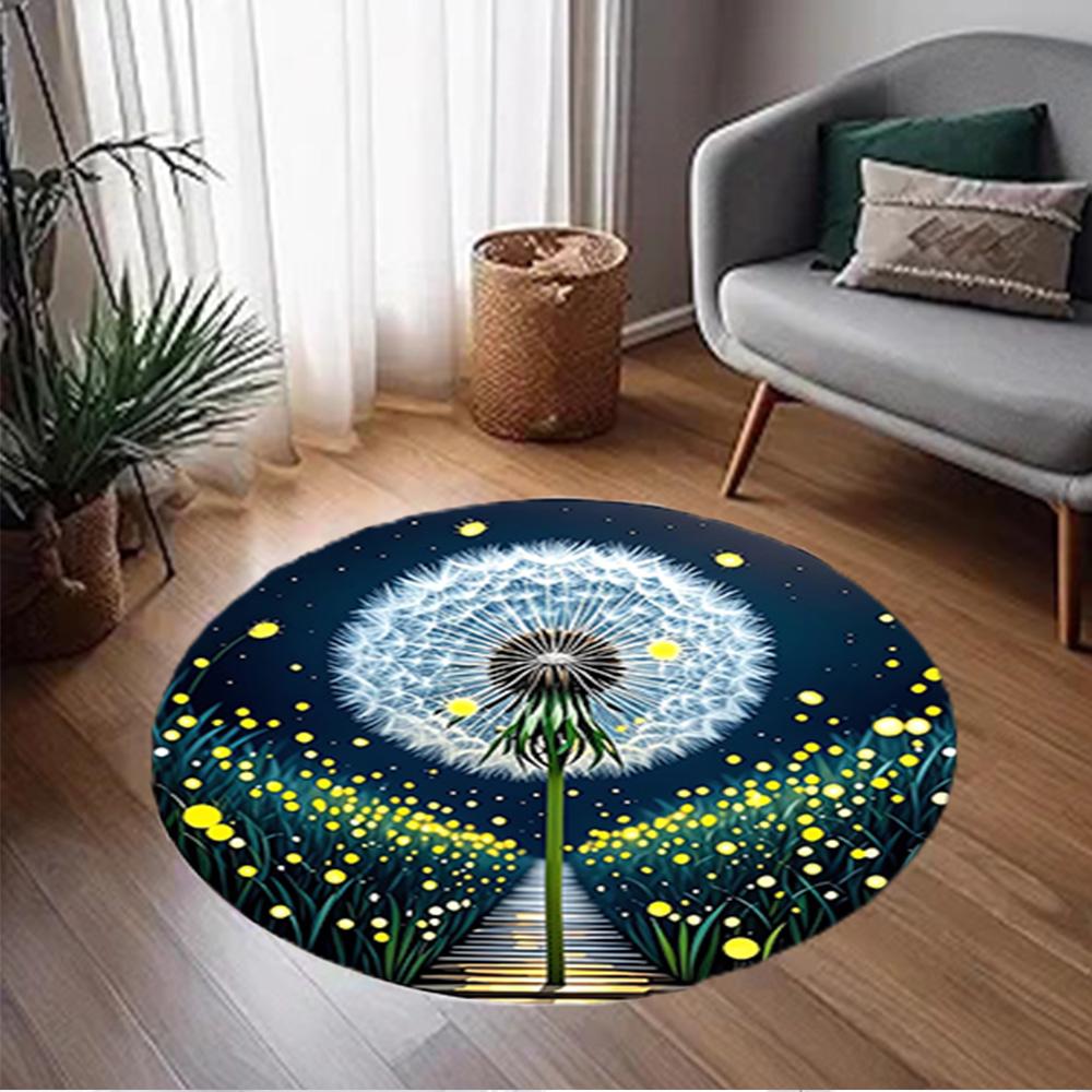1pc home carpet dandelion design non slip office decor gift living room bedroom