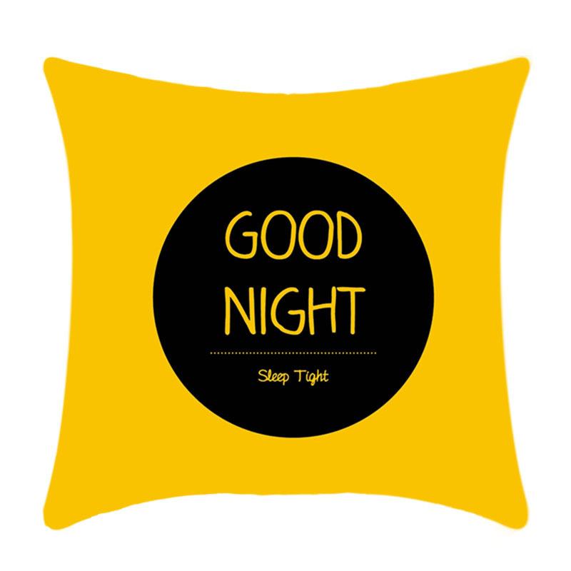 New Yellow Geometric Pillowcase Nordic Living Room Sofa Solid Color Plush Pillow Cover