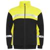 Projob Mens Progression Hi-Vis Full Zip Sweatshirt