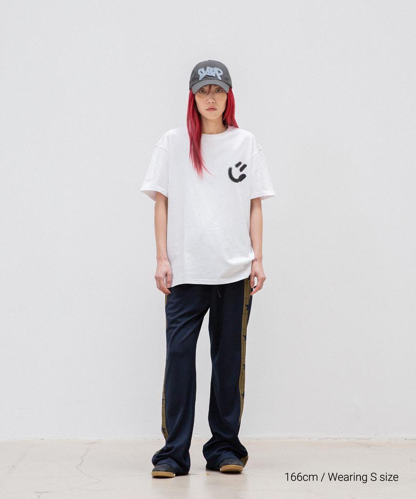 ISTKUNST Blur Smiley Ball Tee_White(Ik2Emmt502A)