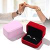 High-quality Wedding Square Velvet Jewelry Case Display Box Couple Double Ring Box Storage Box